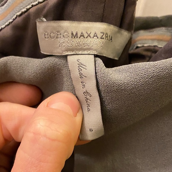 BCBG Runway Collection Gray Flutter Strapless Cocktail Dress w/pockets/Sz 6/EUC! - Picture 9 of 10